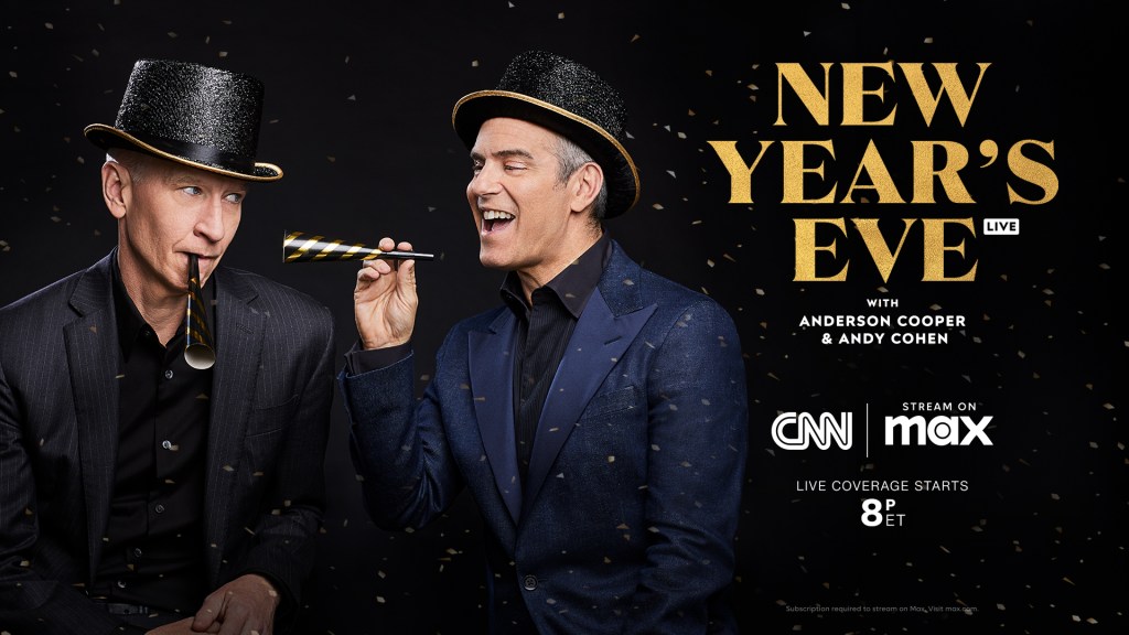 Flyer of CNN New Year's Eve coverage.