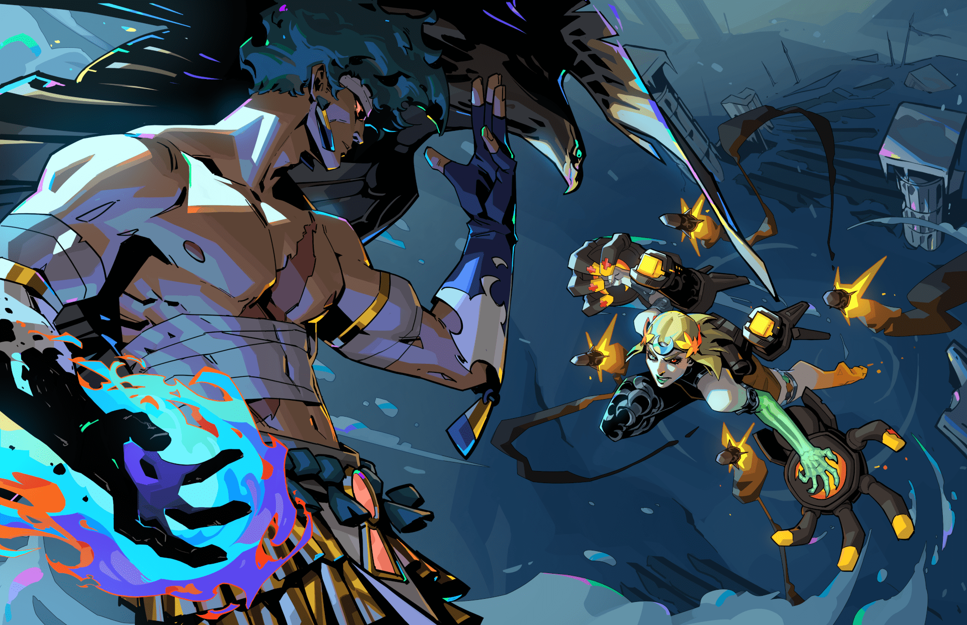 Promotional art for Hades 2’s Olympic Update.