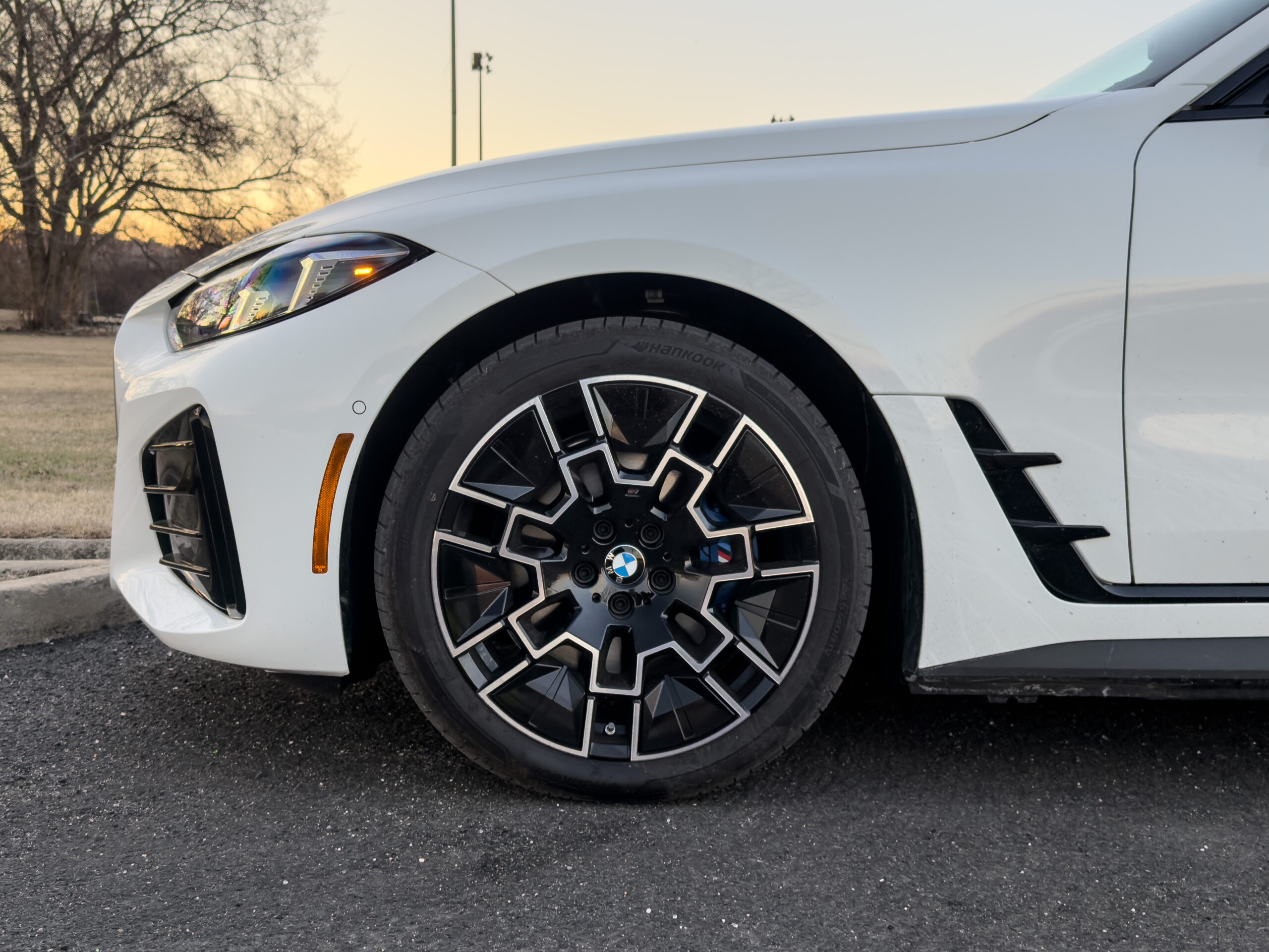 A BMW i4 wheel