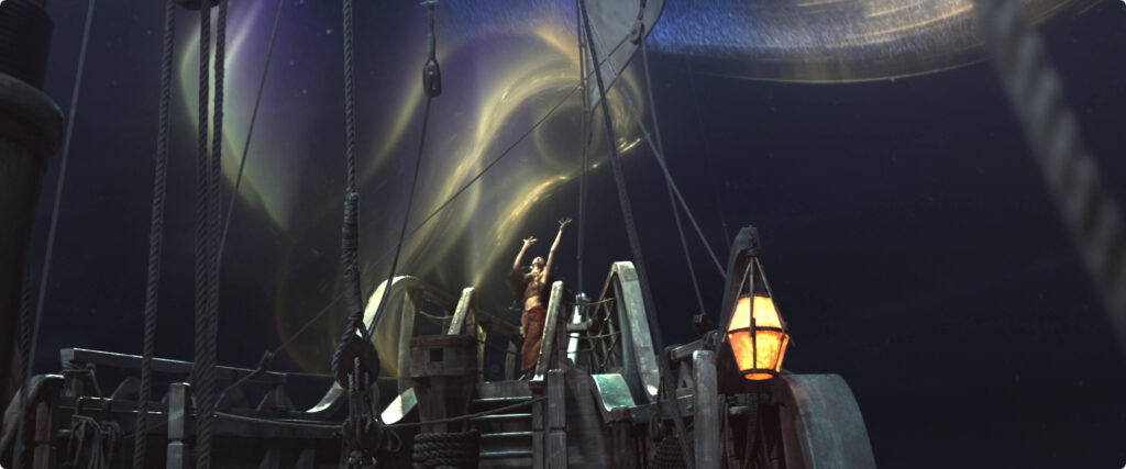 Image of a Sea Folk Windfinder doing her thing
