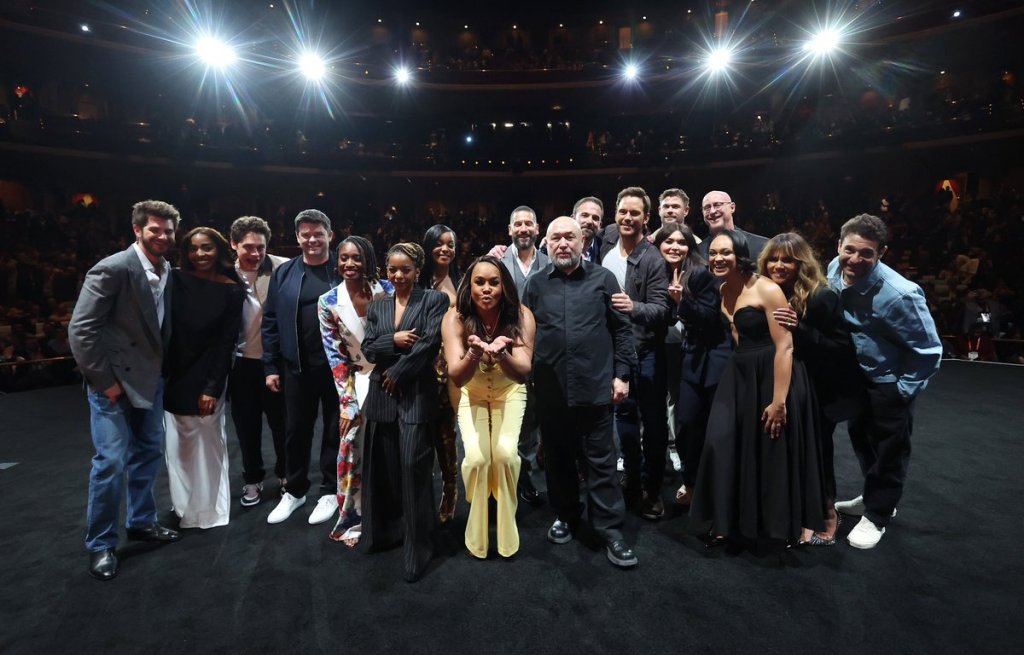 a big group of actors from Amazon shows and movies including Ayo Edebiri, Chris Hemsworth and Andrew Garfield