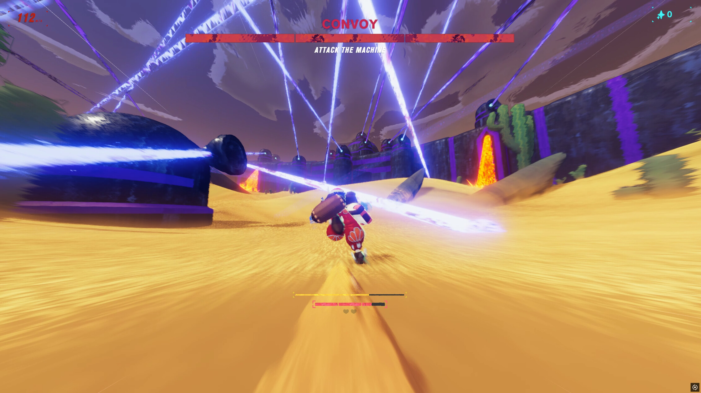 A screenshot from Haste: Broken Worlds.