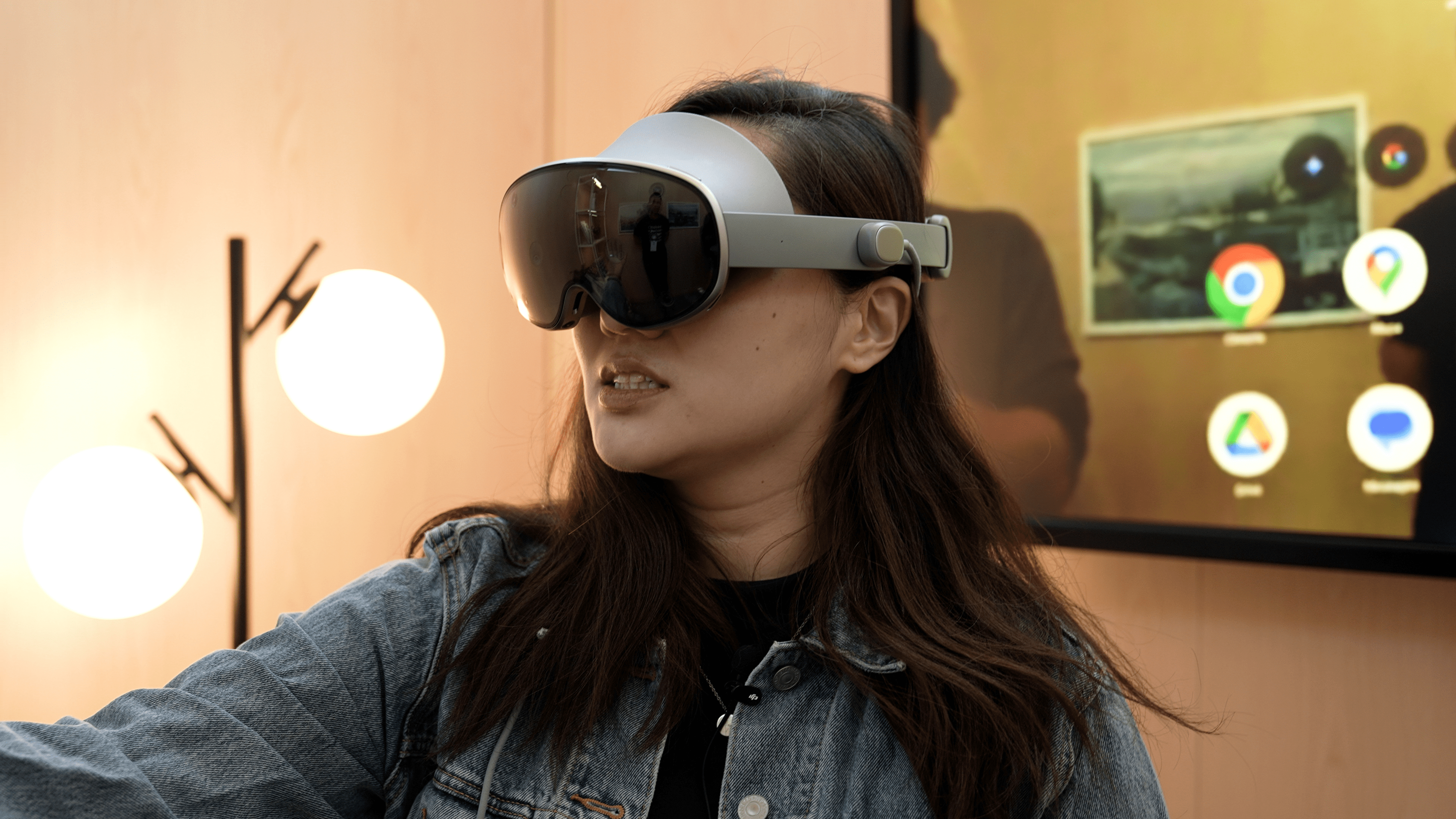 The Project Moohan VR headset.