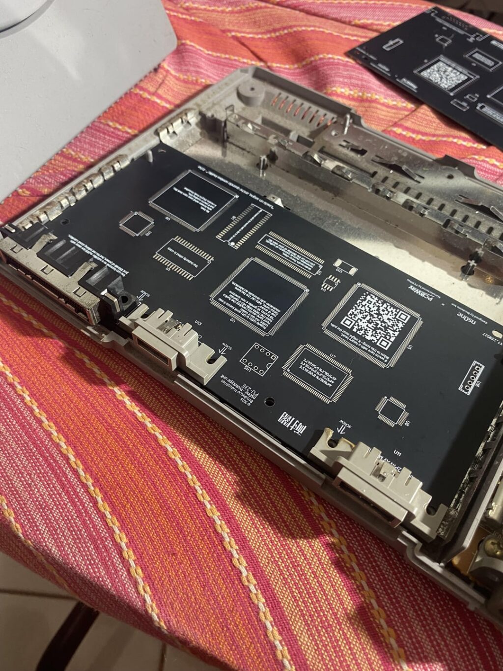 A photo of the nsOne PlayStation motherboard.