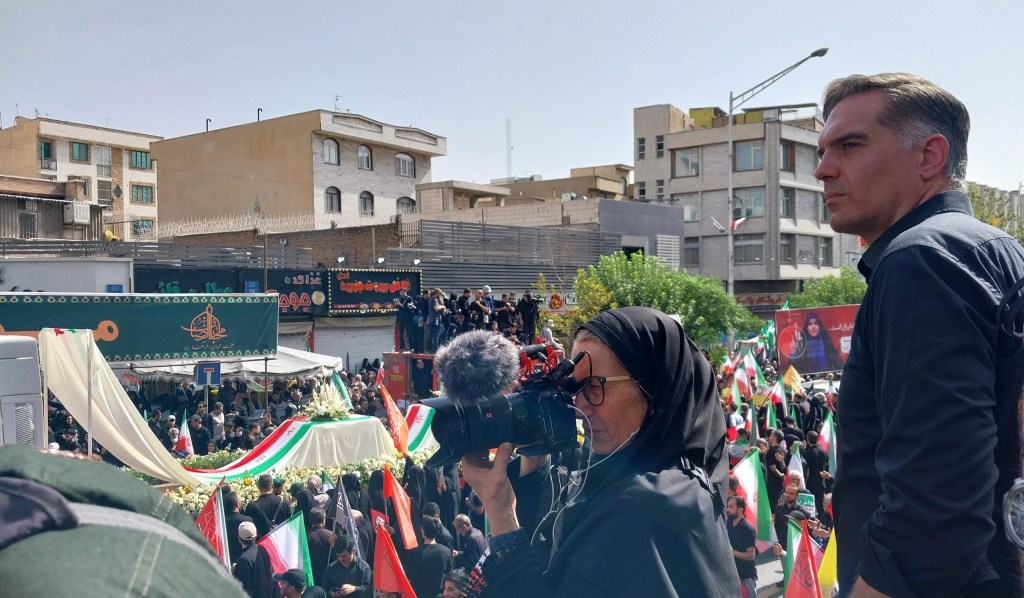 Image of CNN's Fred Pleitgen and Claudia Otto in Tehran, Iran.