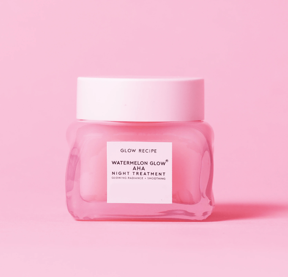 Glow Recipe watermelon night mask in a light pink jar