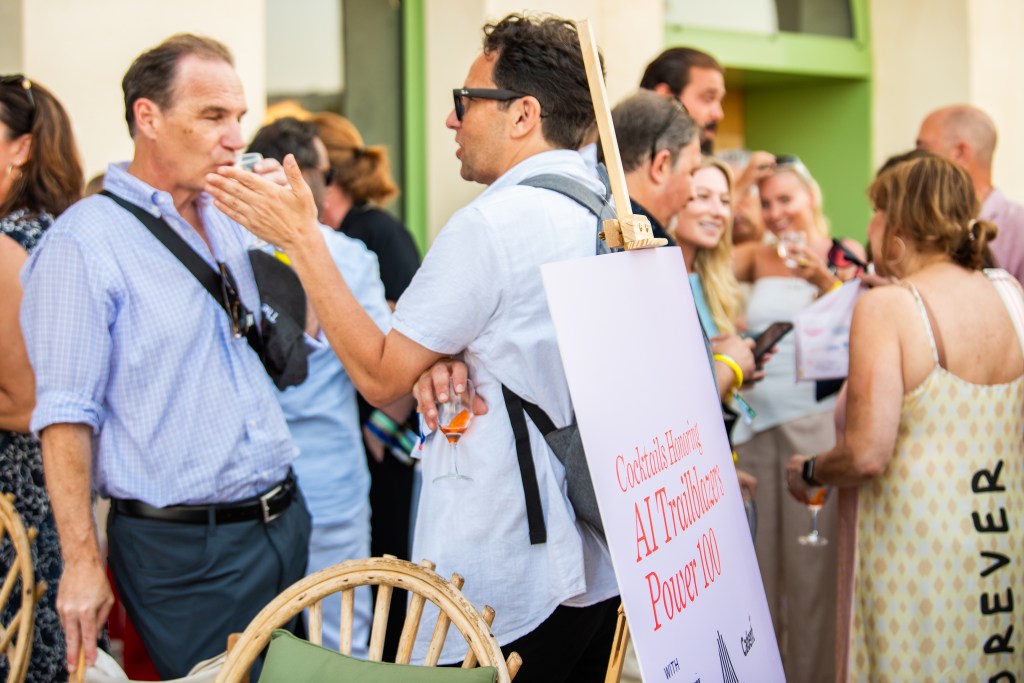 The hour long cocktail reception at La Paillote | Gaston Gastounette, Quai Saint-Pierre honoring the AI Trailblazers Power 100 List