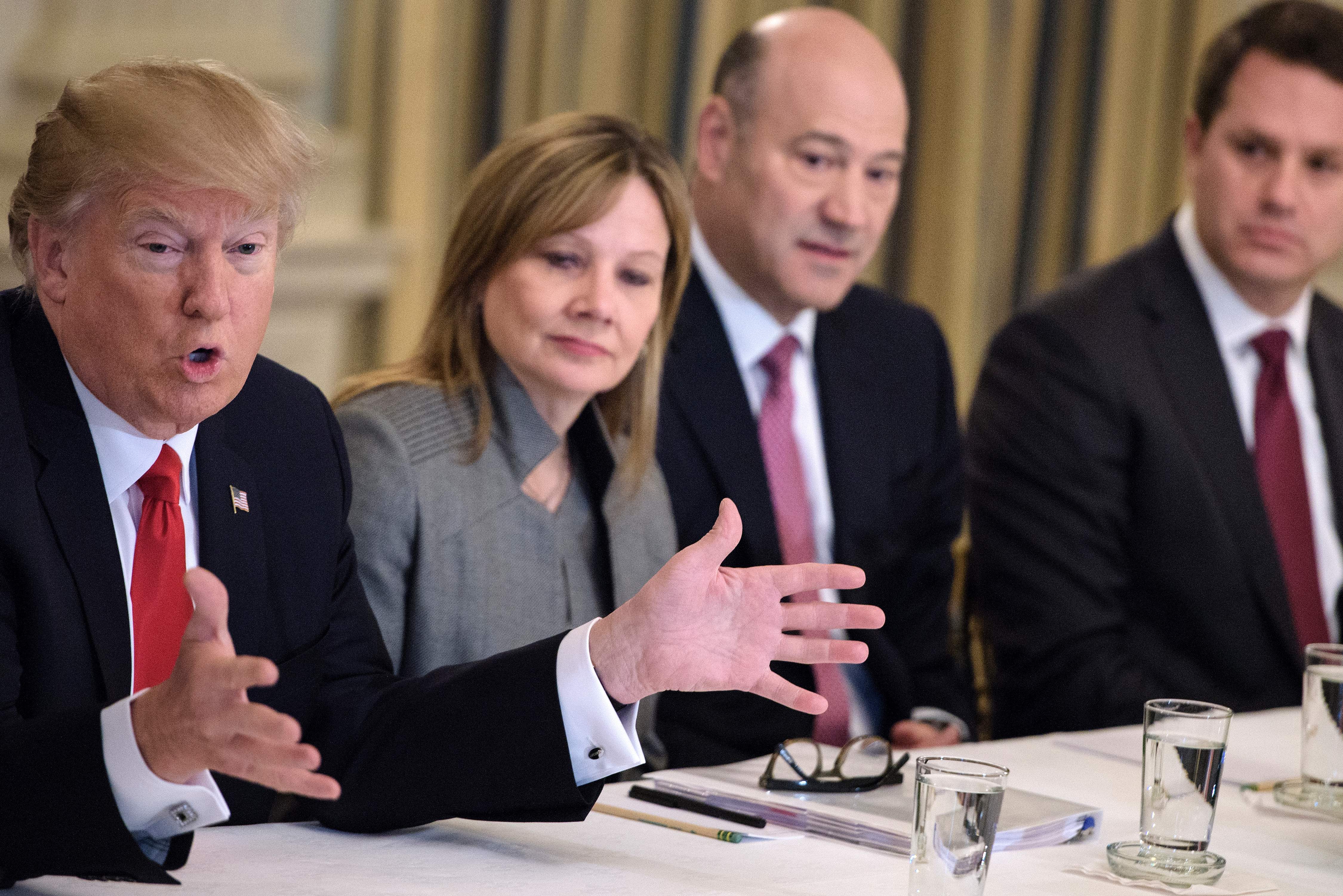 Barra and Trump during the president’s first term in office.