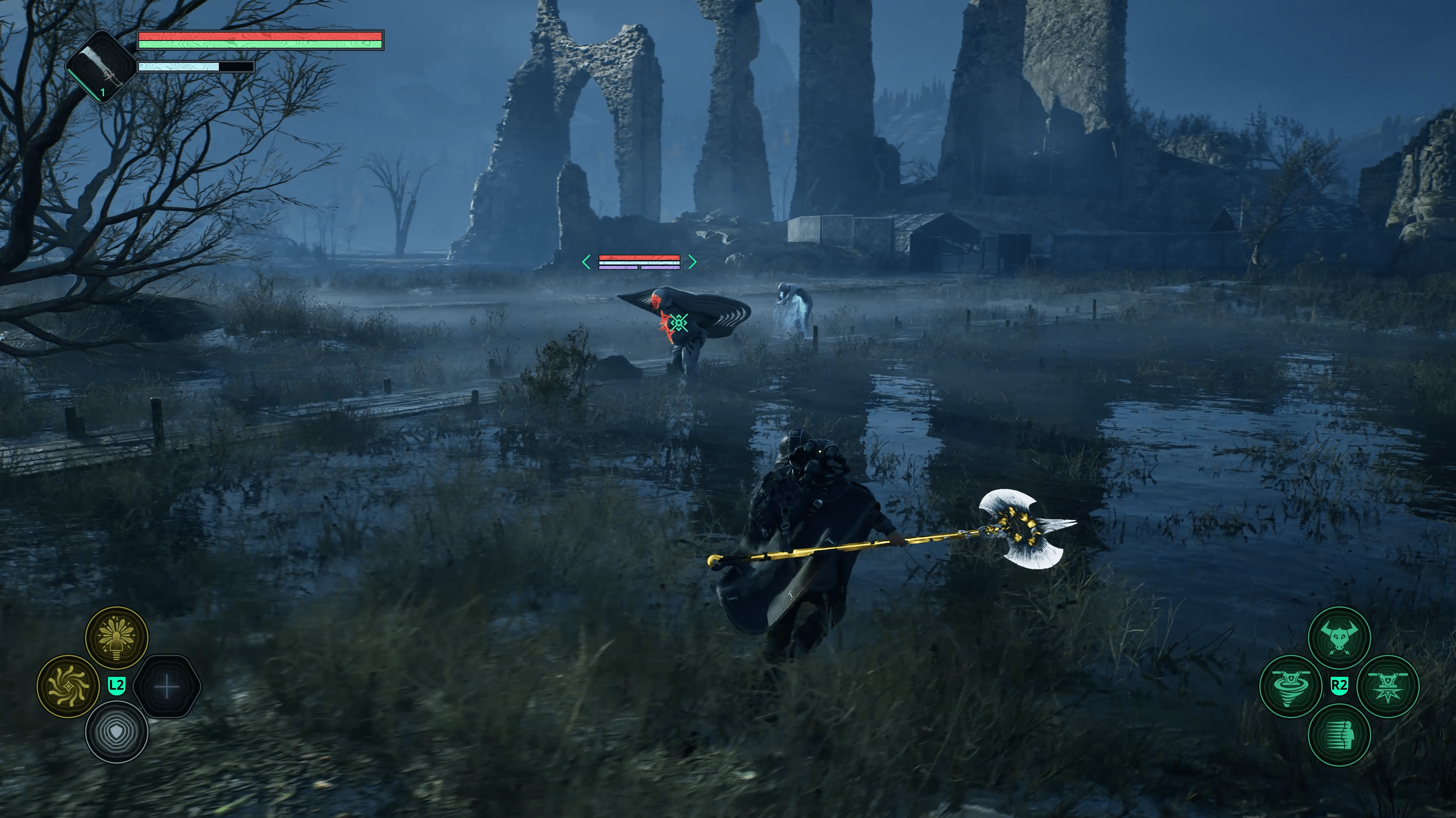 A screenshot from the video game Hell Is Us.