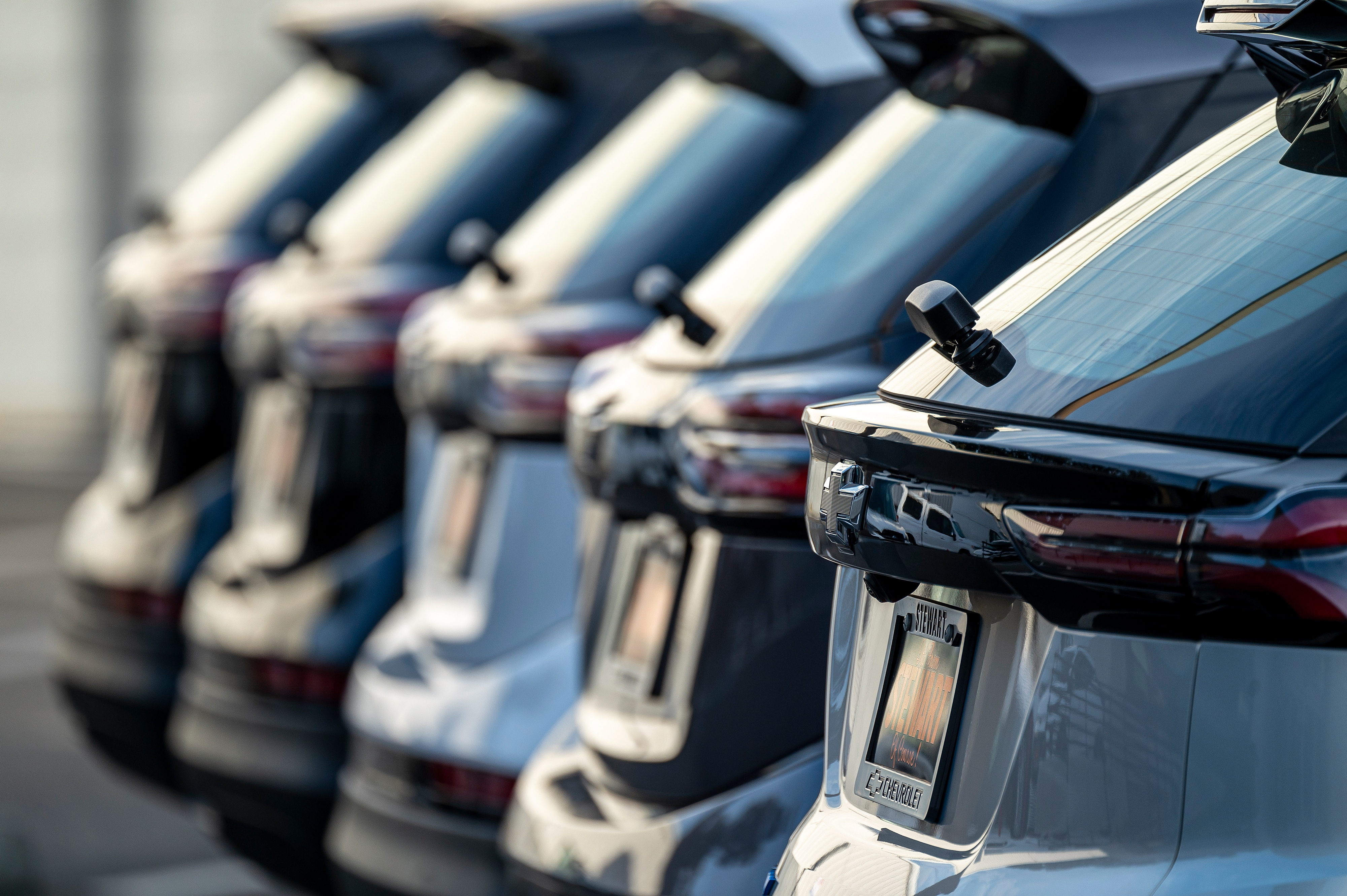 Chevrolet Bolt electric vehicles at a dealership in Colma, California, on January 26th, 2024.