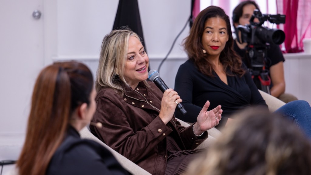 (L-R) Monks' Linda Cronin, MassMutual's Kristin Lane, Bragg Live Food Products' Rona Williams 