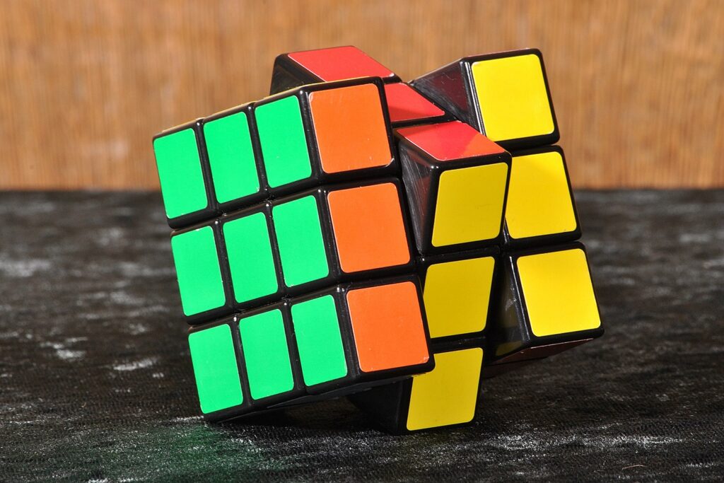 A classic Rubik's Cube.