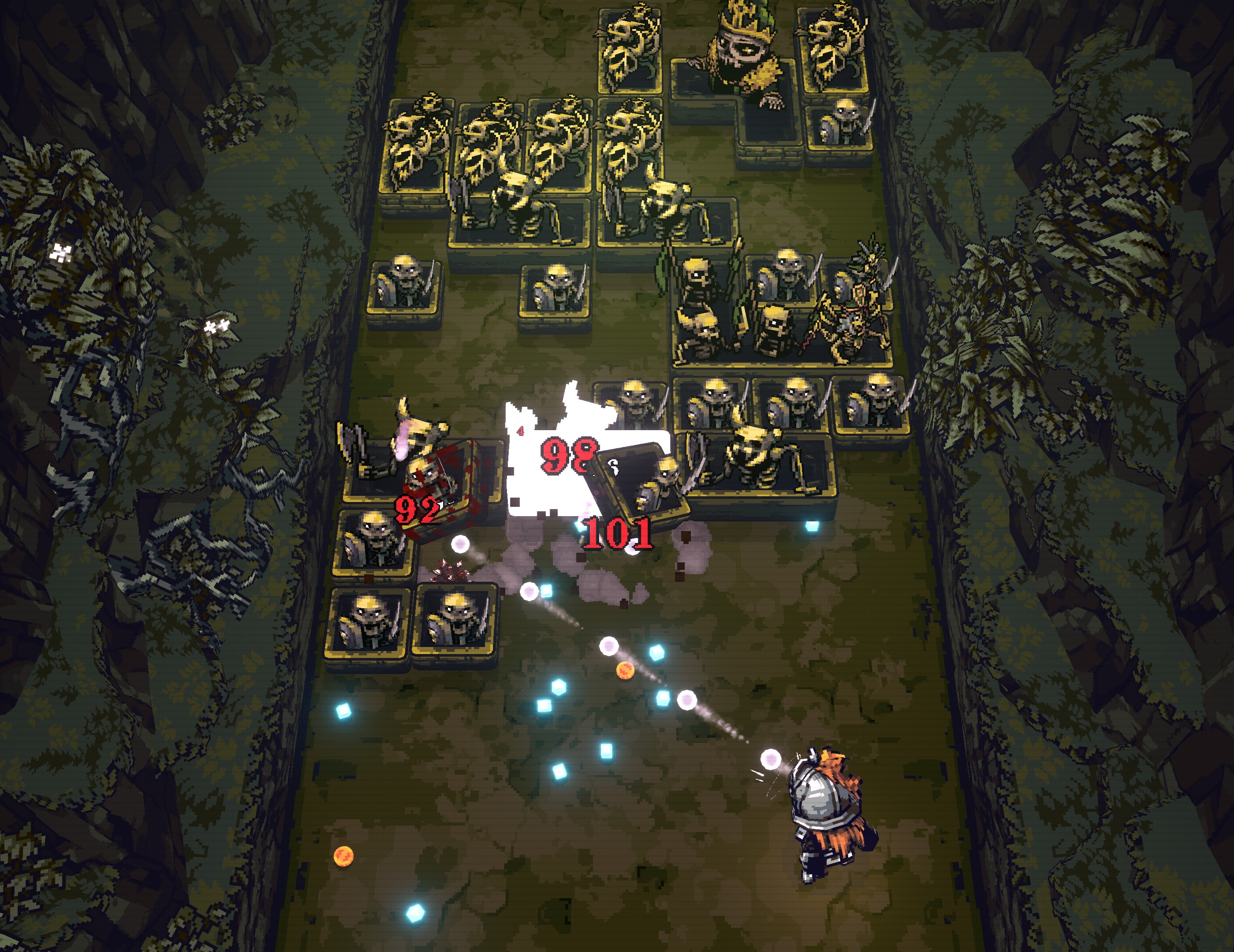 A screenshot from Ball X Pit.