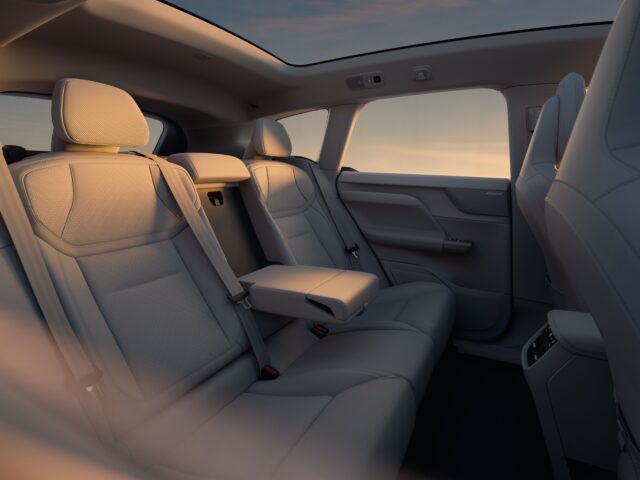 Volvo EX60 back seat