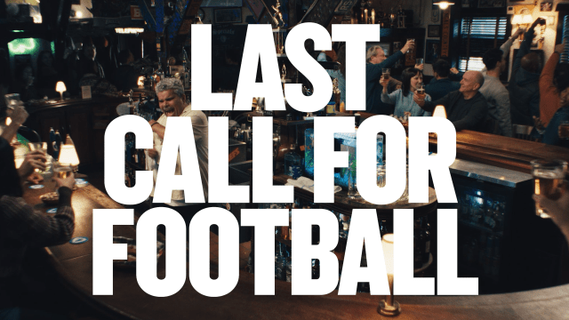 The weeklong, three-ad campaign culminates with a premium spot just before kickoff.