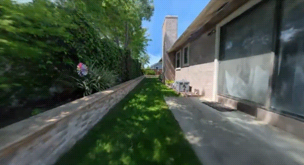 This is not a video. This is a 3D digital re-creation of my backyard that I can explore like a video game level.