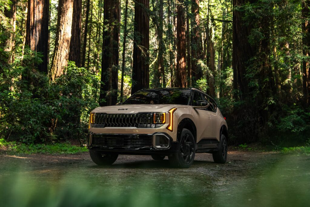 2027 Kia Seltos in a forest