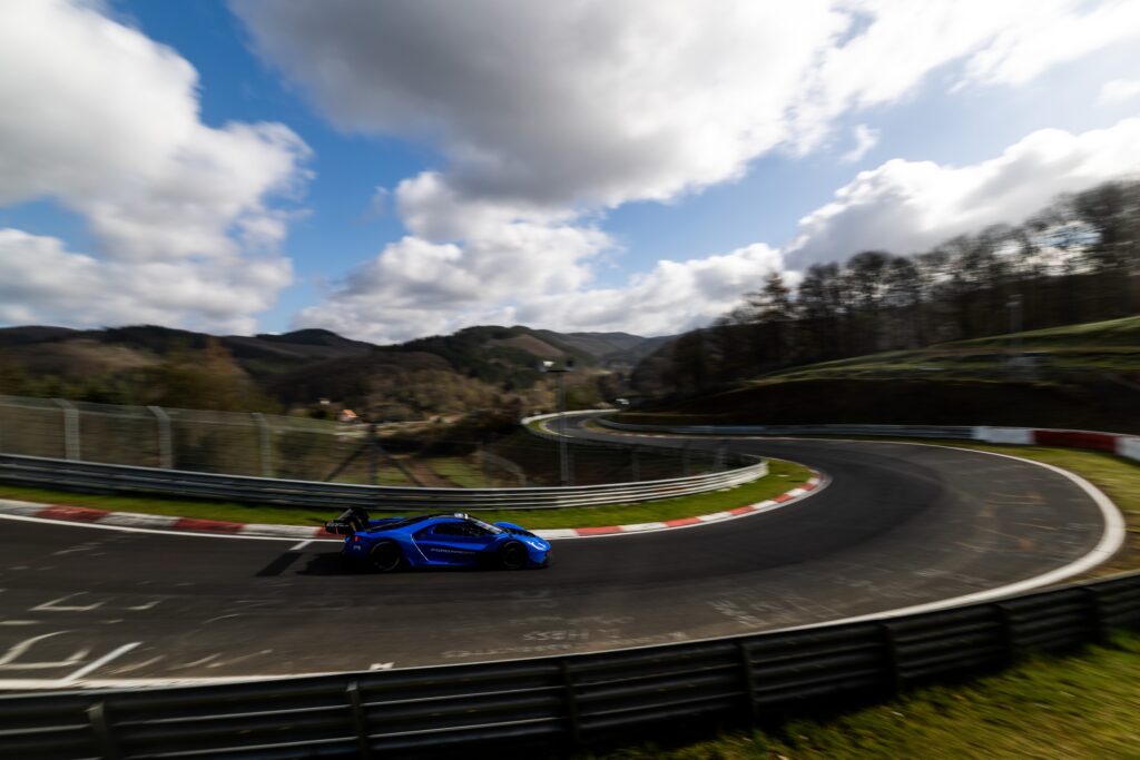 A Ford GT at the Nurburgring