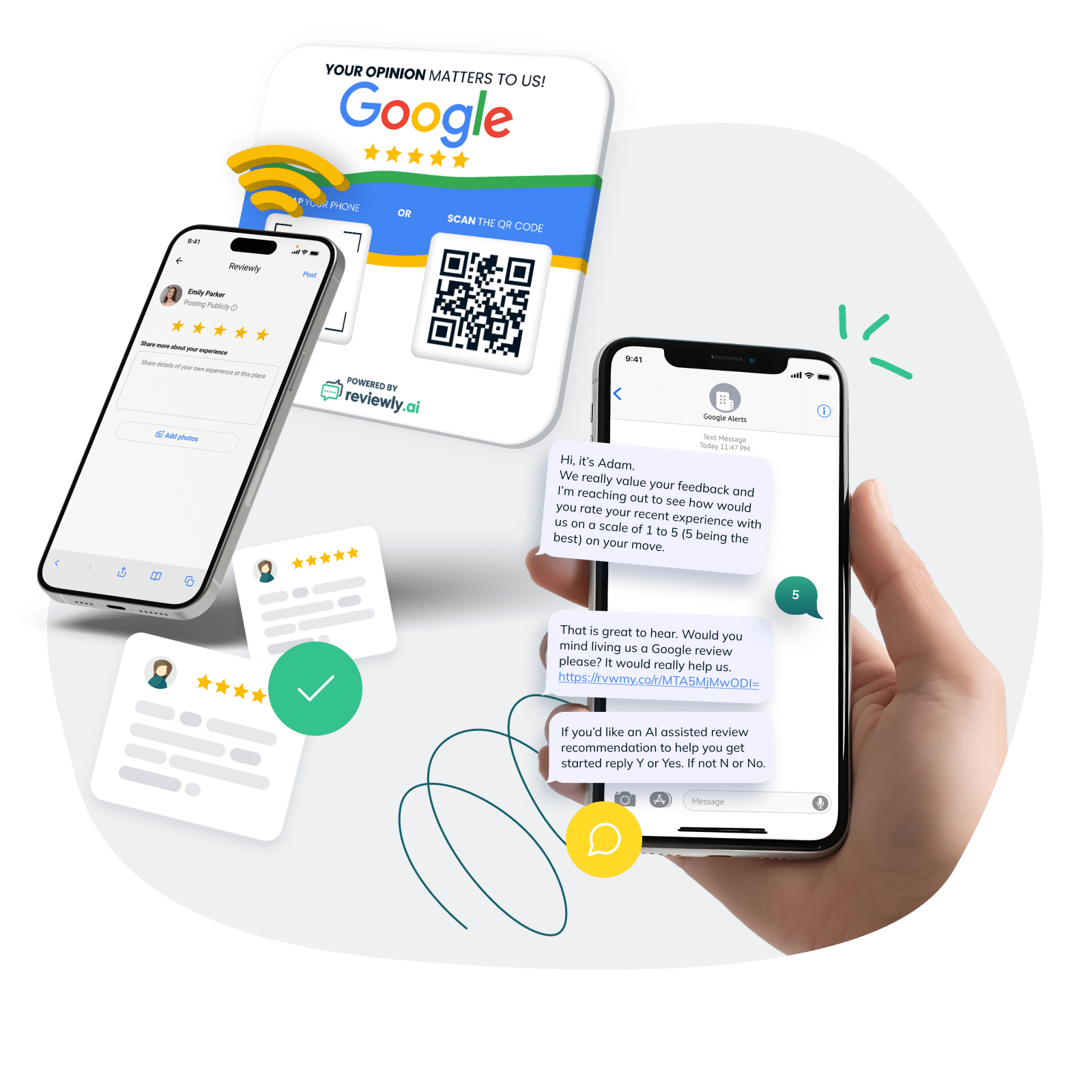 Ways to request reviews