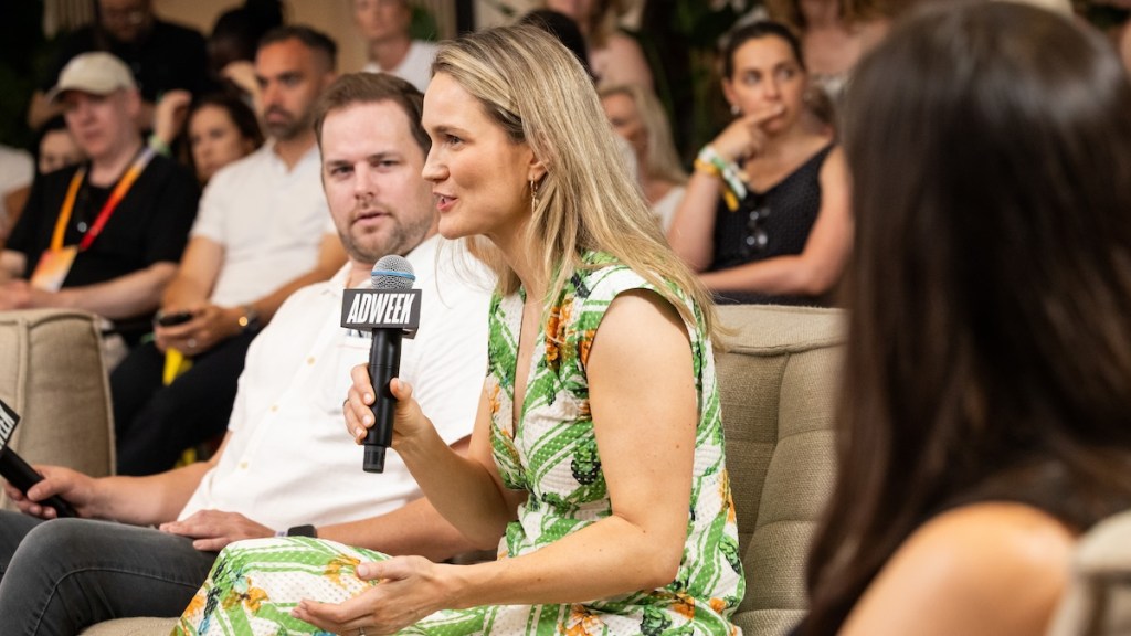 (L-R) GoodRx's Richard Case, Marriott International's Jane Hendrick