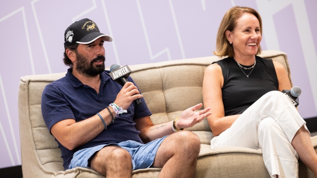 (L-R) Code and Theory's Dan Gardner, Pinterest's Stacy Malone