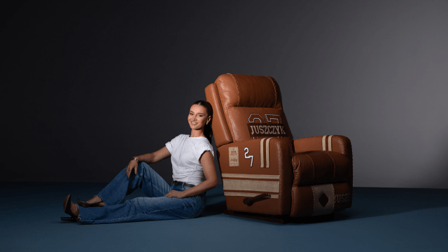 Kristin Juszczyk is designing a custom chair for the recliner company as it aims to reach younger customers