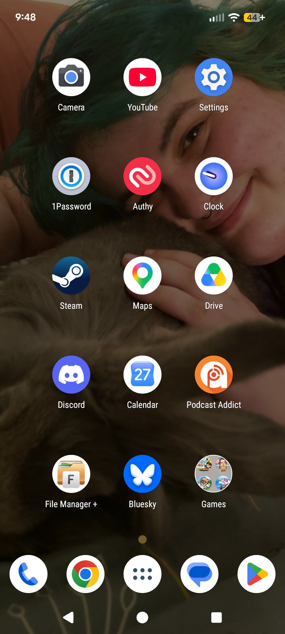 A screenshot of Dan Dilorio’s homescreen.