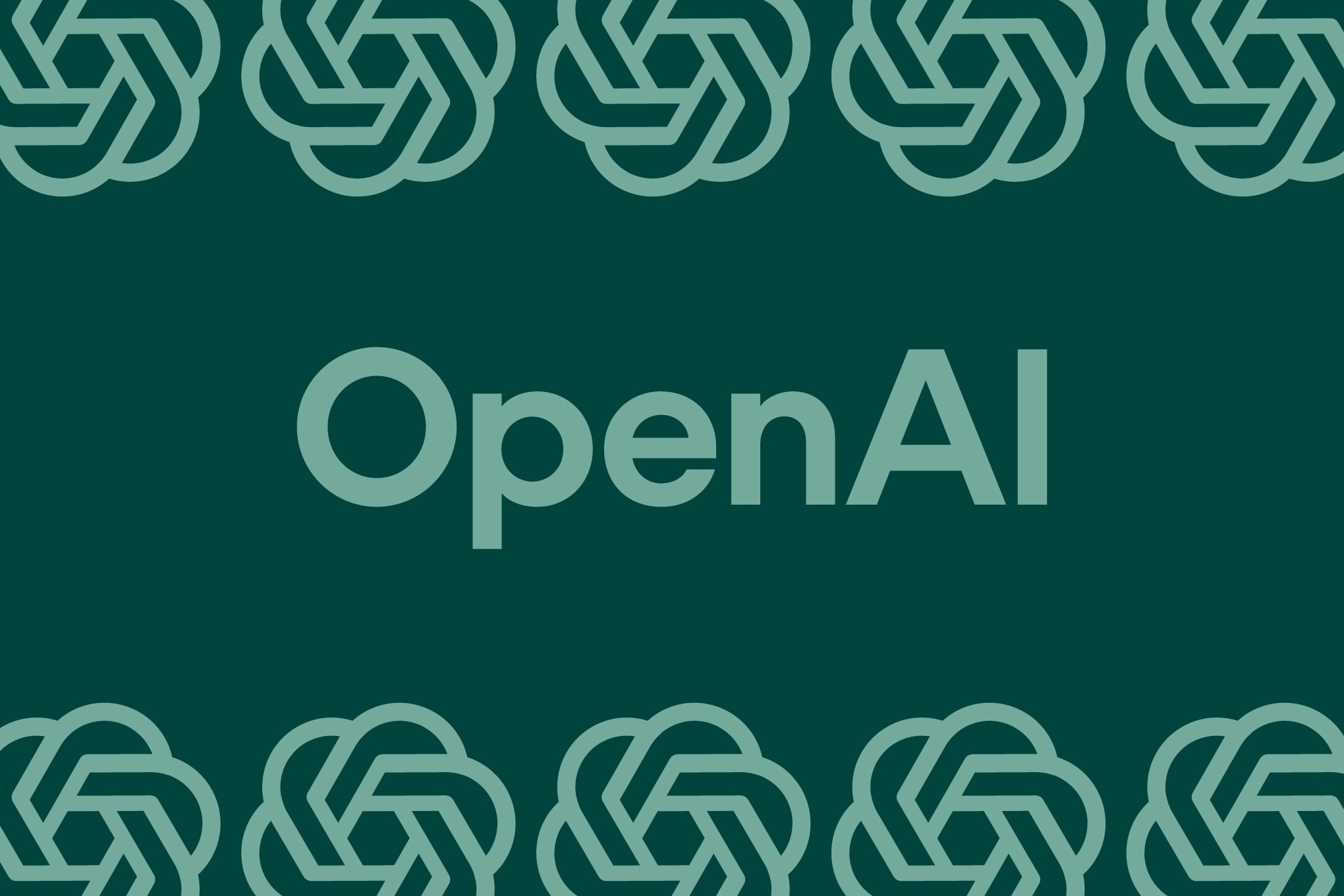 Vector illustration of the Open AI logo.